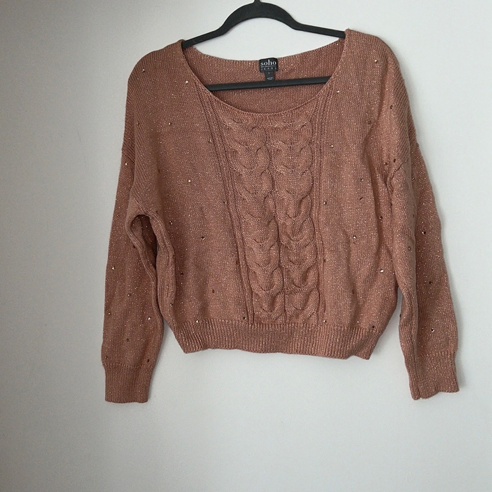 Pink knit top